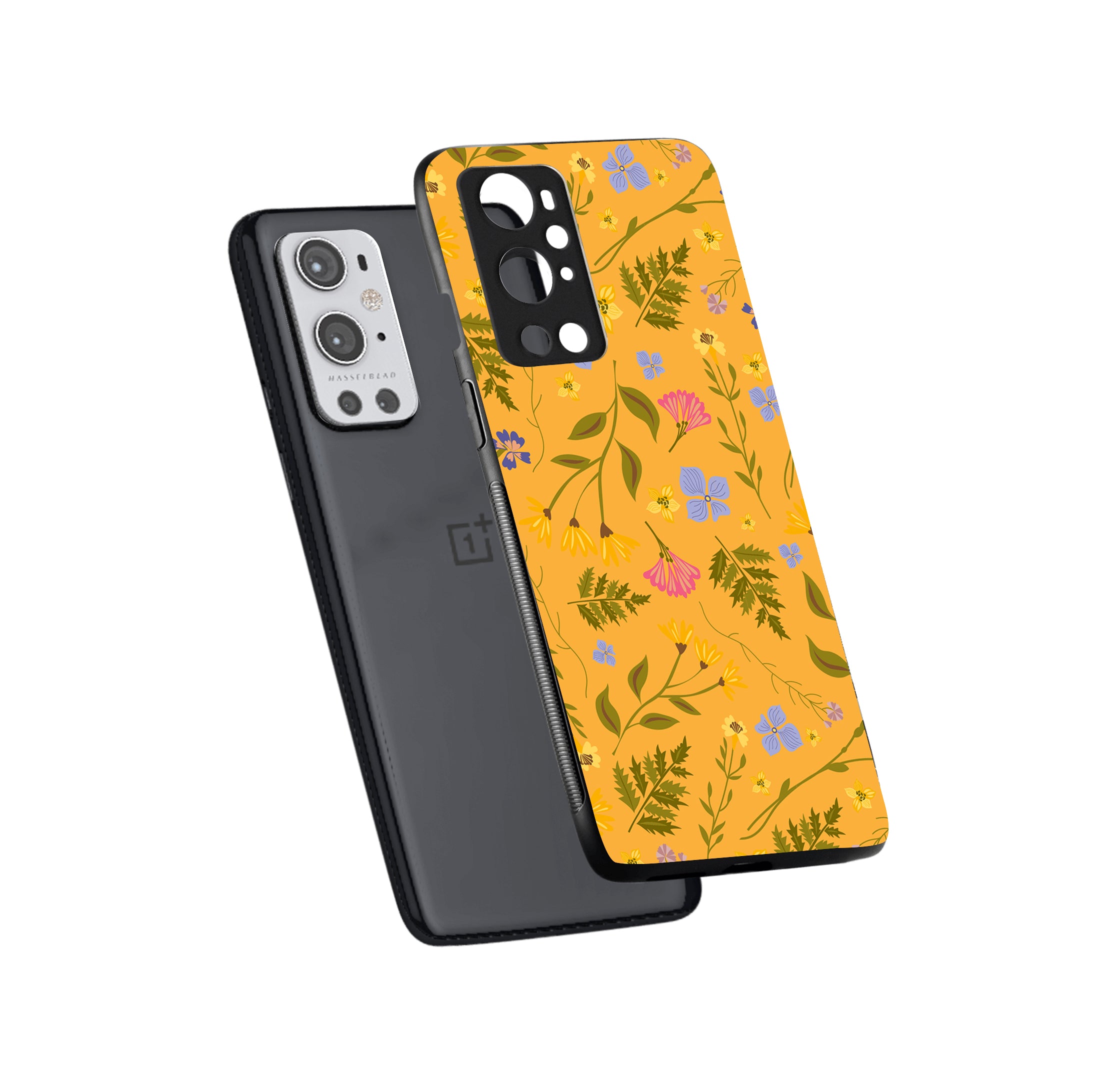 Yellow Floral Oneplus 9 Pro Back Case