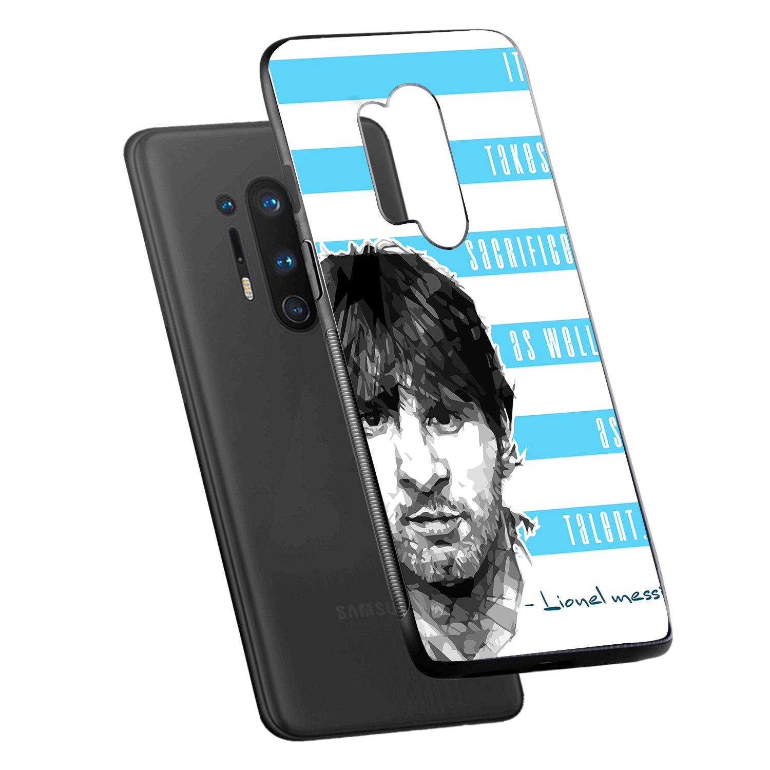 Messi Quote Sports Oneplus 8 pro Back Case