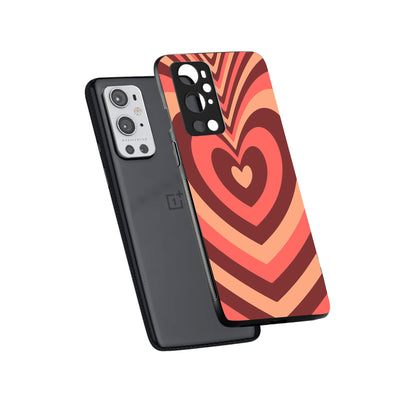 Red Heart Optical Illusion Oneplus 9 Pro Back Case