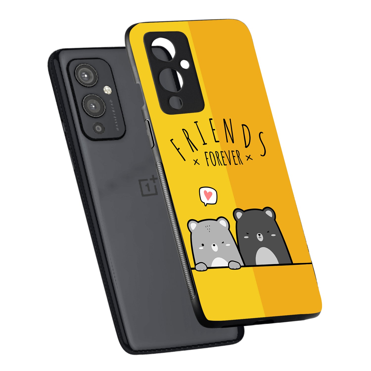 Yellow Bff Oneplus 9 Back Case