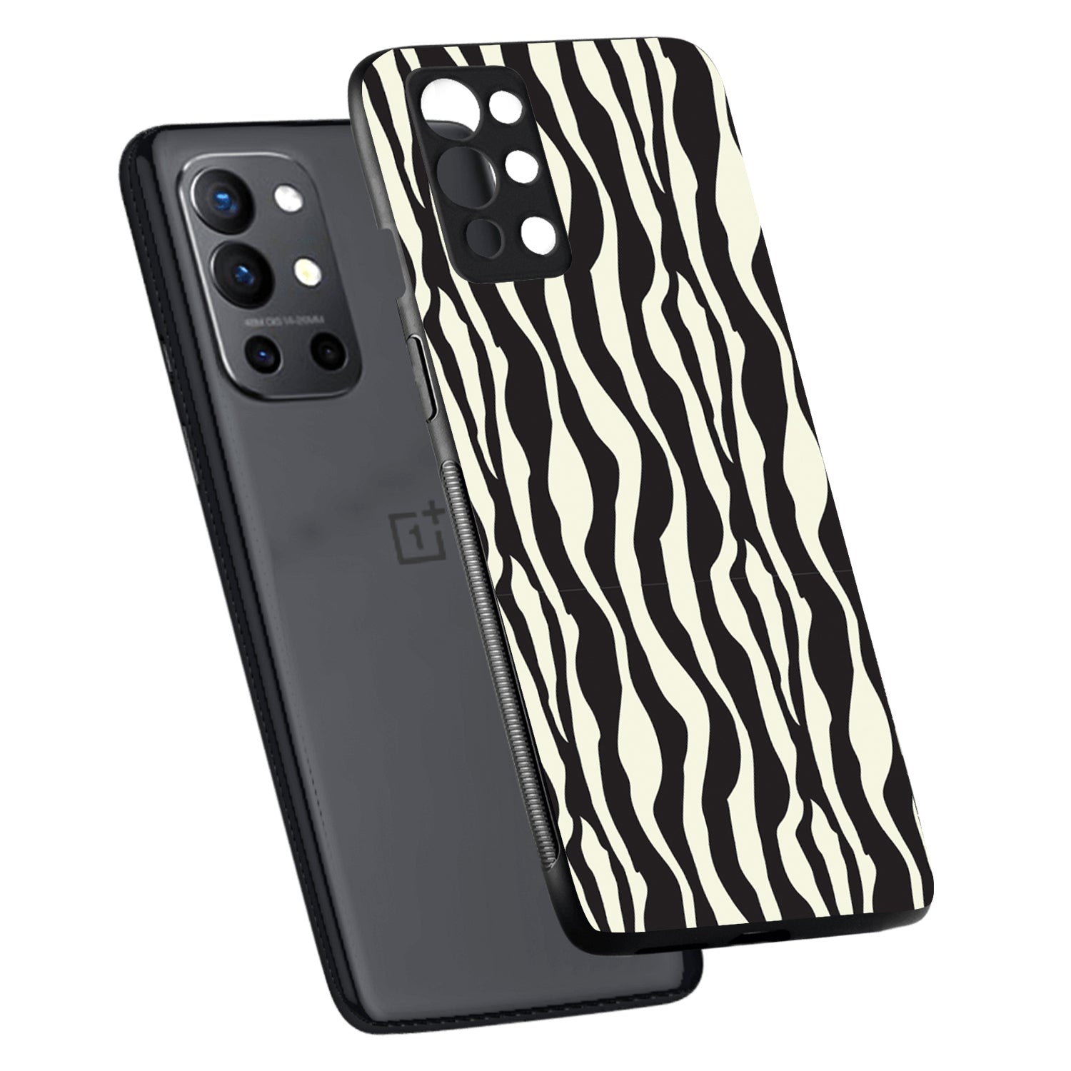 Zebra Animal Print Oneplus 9 R Back Case