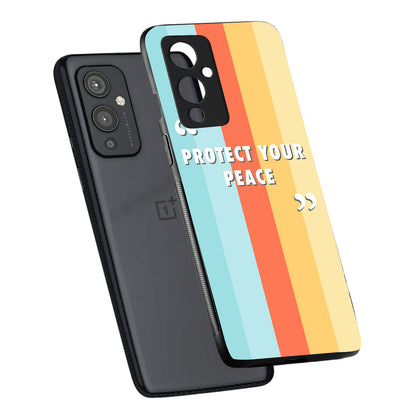 Protect your peace Motivational Quotes Oneplus 9 Back Case