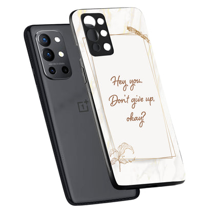 Hey You Motivational Quotes OnePlus 9 Pro Back Case