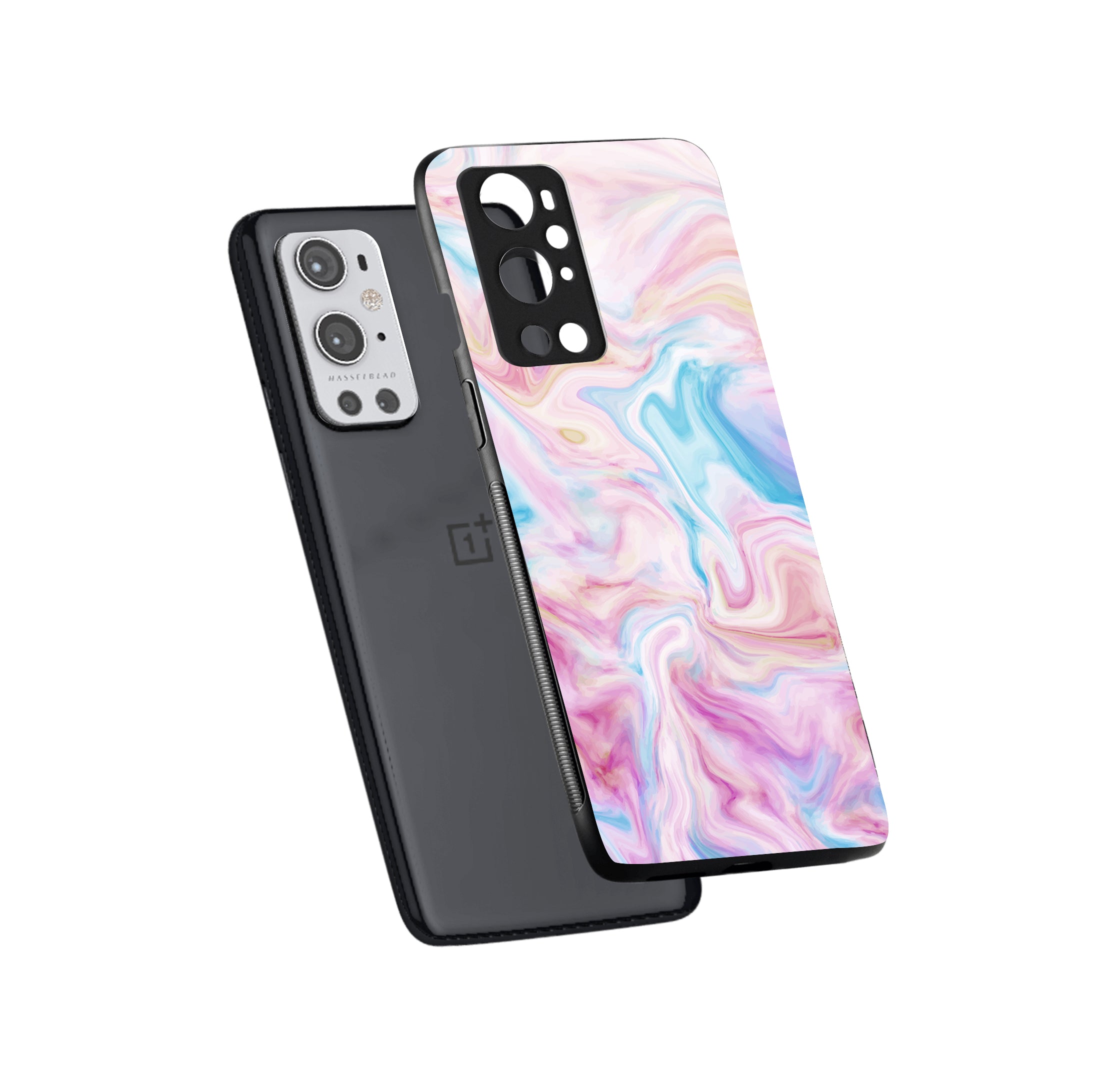 Blue Pink Marble Oneplus 9 Pro Back Case