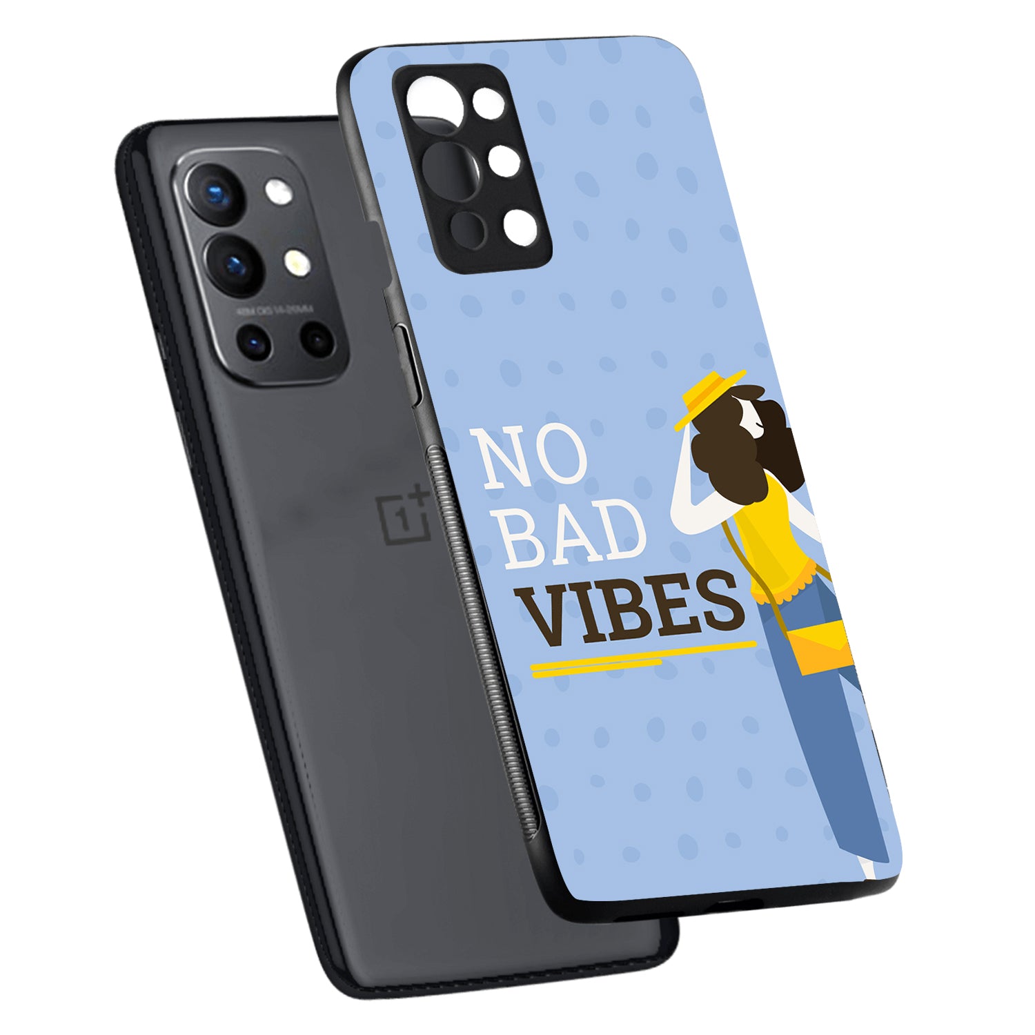 No Bad Vibes Motivational Quotes Oneplus 9 R Back Case