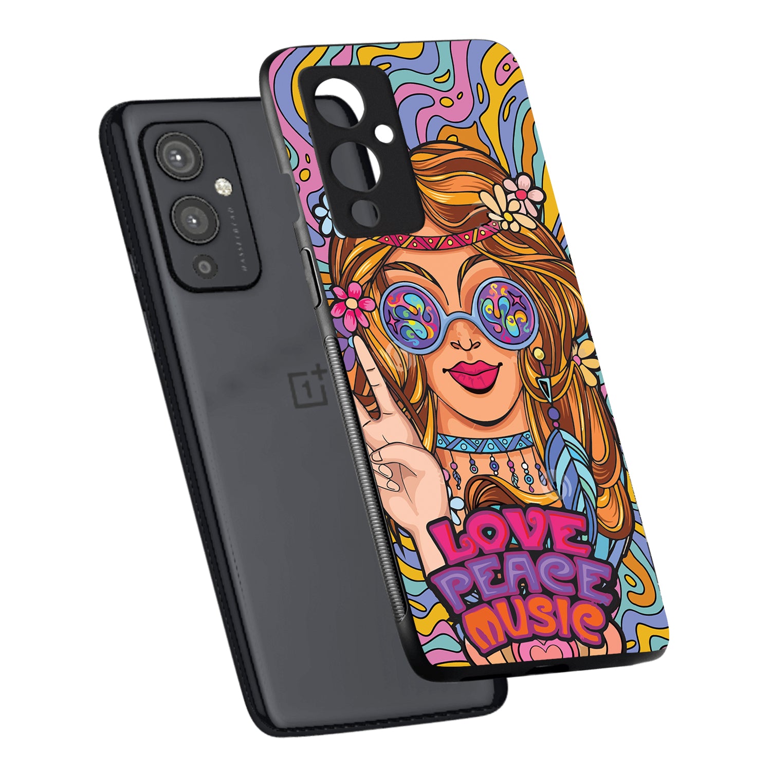 Love Peace Music Women Empowerment Oneplus 9 Back Case