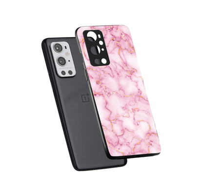 Pink Golden Marble Oneplus 9 Pro Back Case