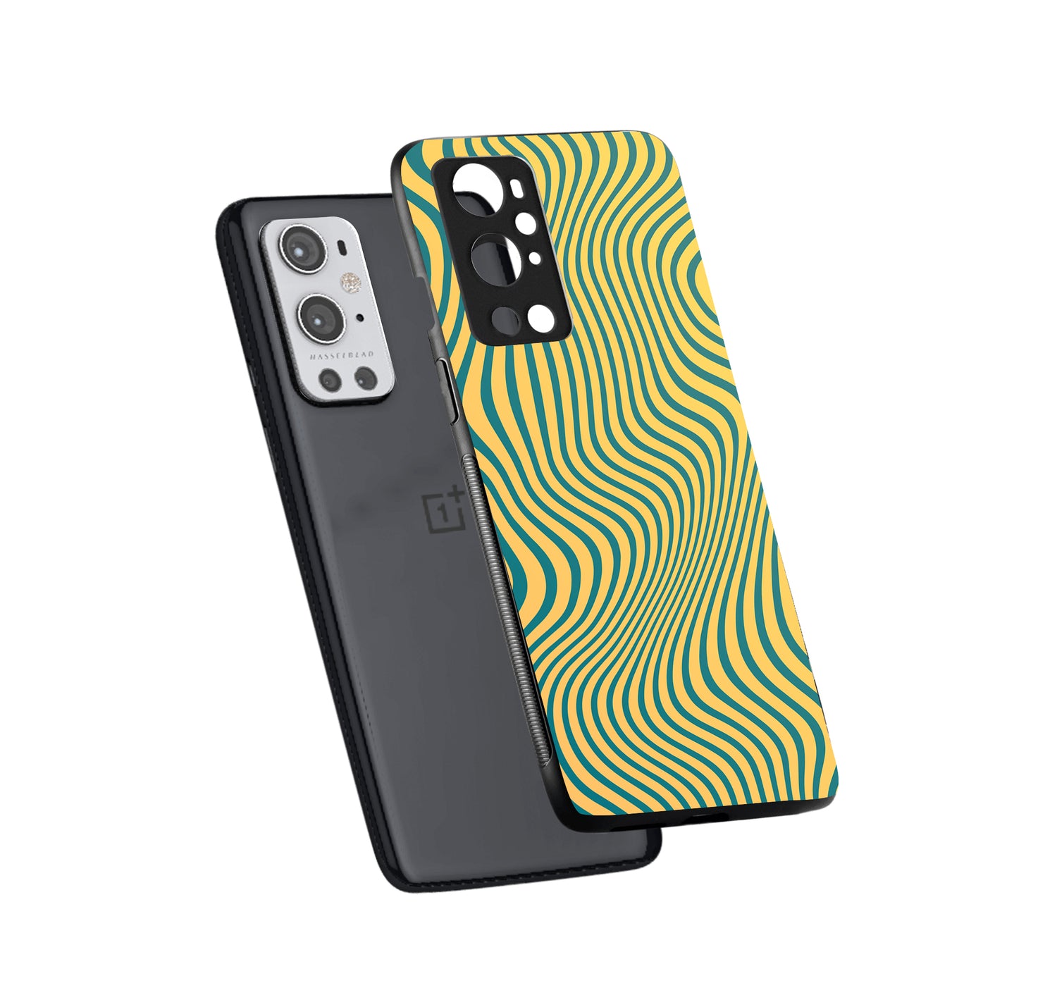 Green Stripes Optical Illusion Oneplus 9 Pro Back Case