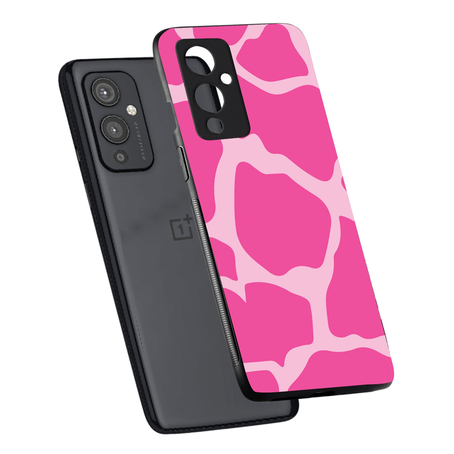 Pink Patch Design Oneplus 9 Back Case