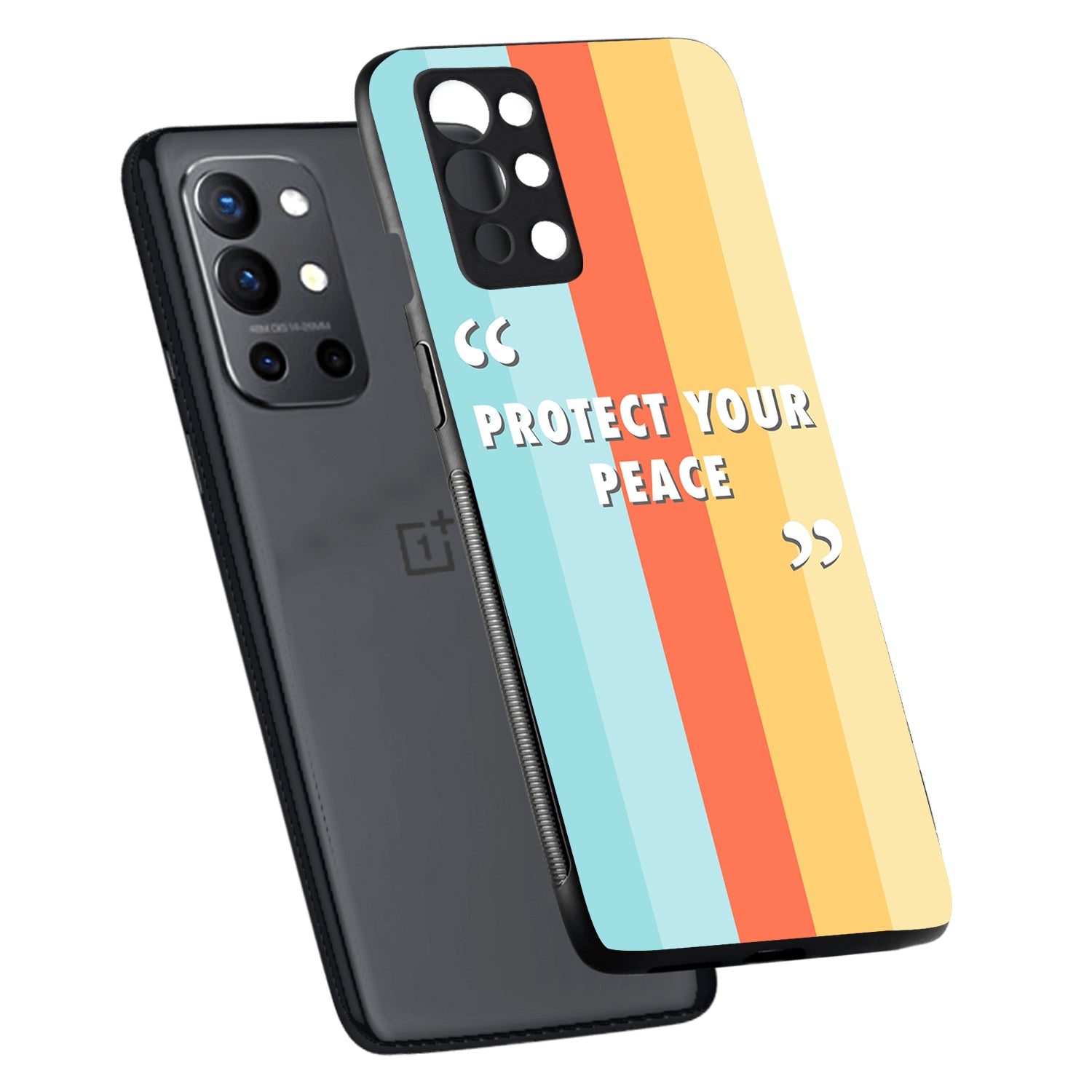 Protect your peace Motivational Quotes Oneplus 9 Pro Back Case