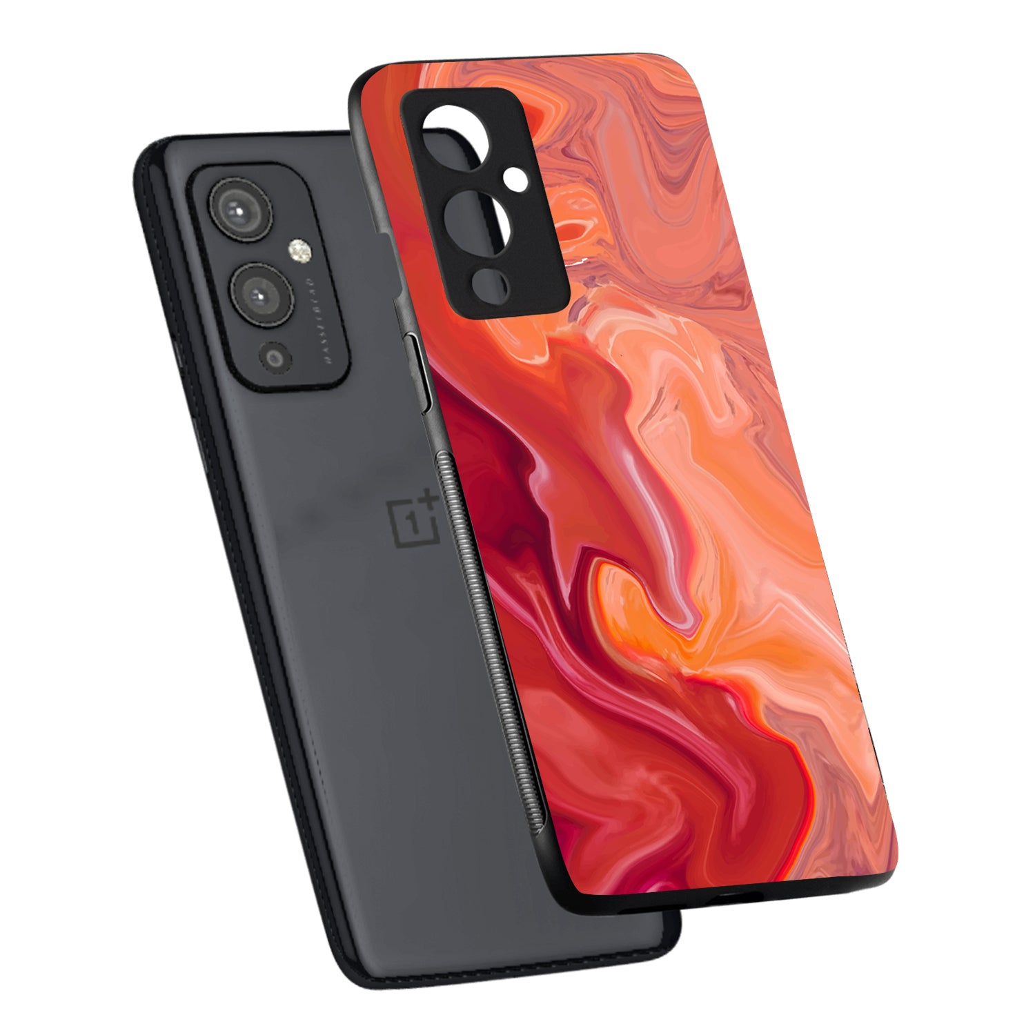 Red Marble Oneplus 9 Back Case