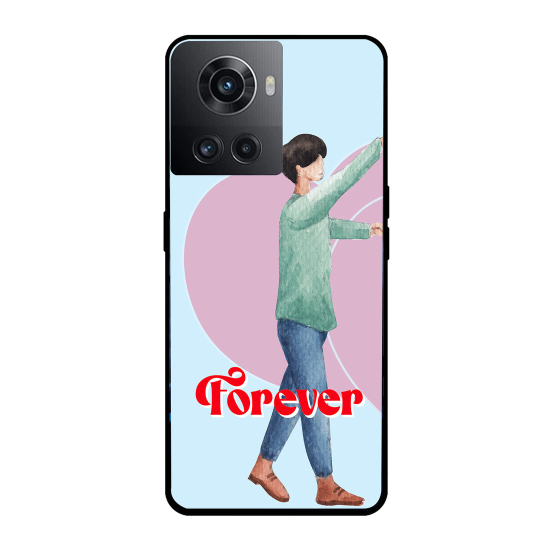 Forever Love Boy Couple Oneplus 10 R Back Case