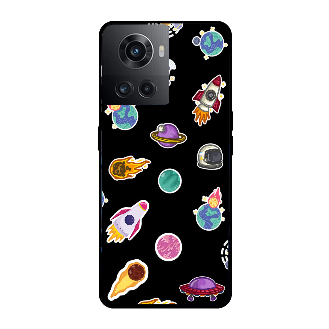 Stickers Space Oneplus 10 R Back Case