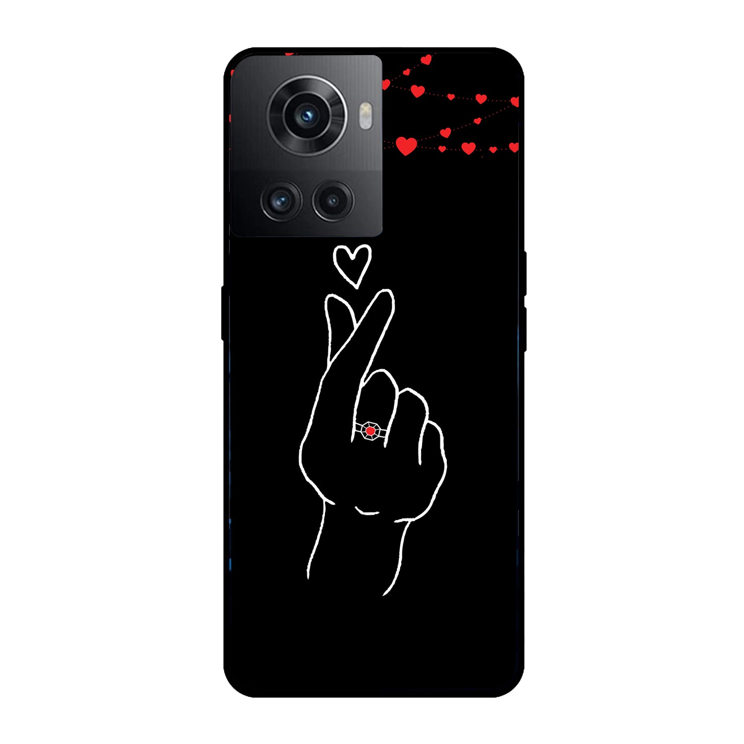 Click Heart Girl Couple Oneplus 10 R Back Case