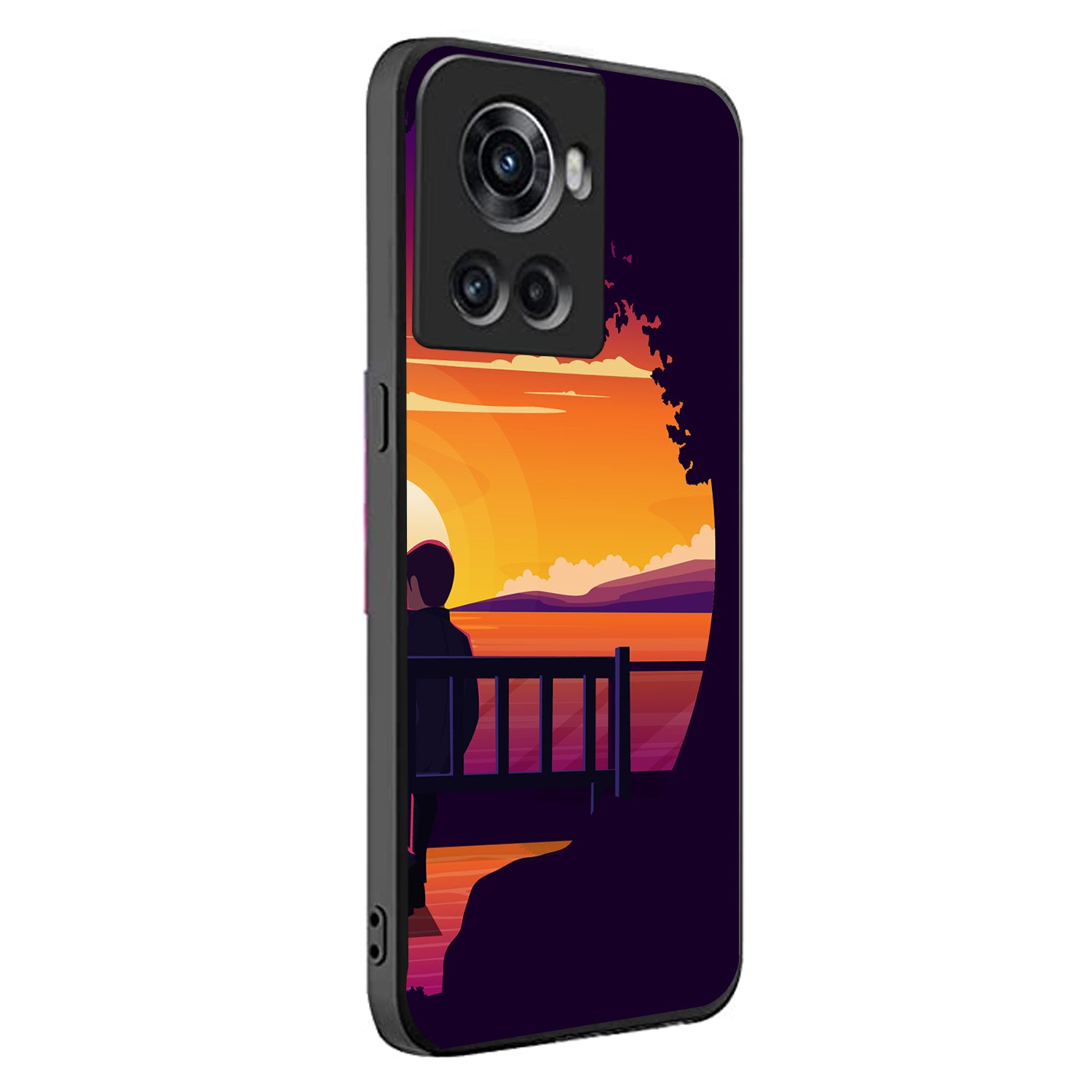 Sunset Date Boy Couple Oneplus 10 R Back Case